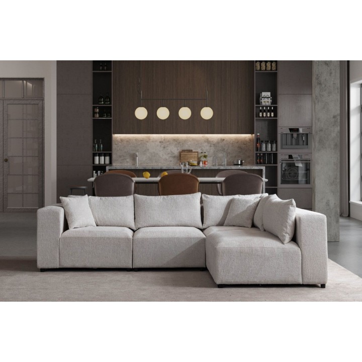 Canapé Modulable Azra Tissu Chenille