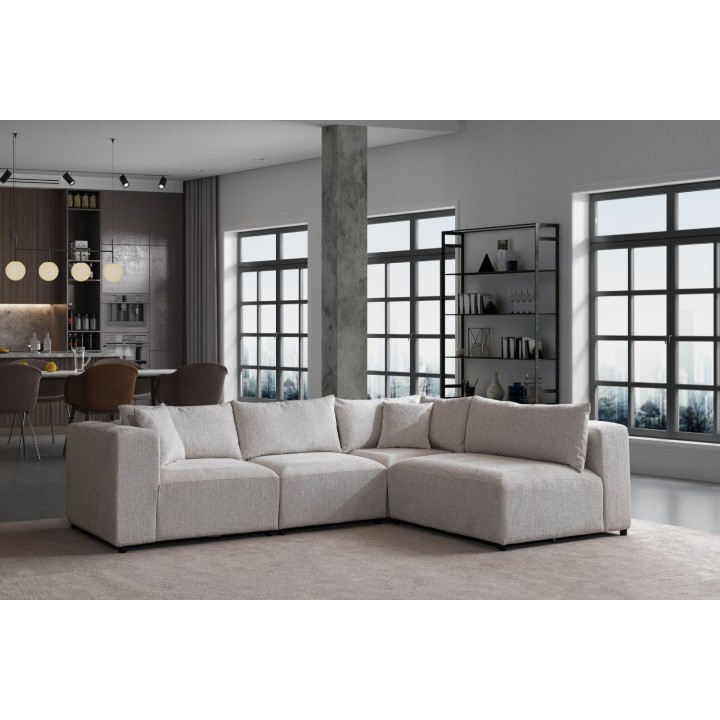 Canapé Modulable Azra Tissu Chenille