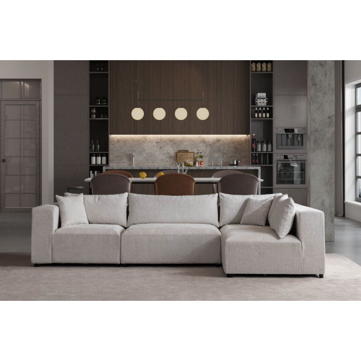 Canapé Modulable Azra Tissu Chenille