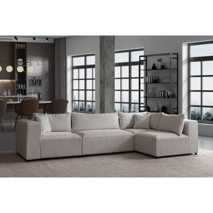 Canapé Modulable Azra Tissu Chenille