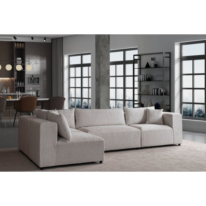 Canapé Modulable Azra Tissu Chenille