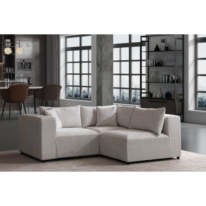 Canapé Modulable Azra Tissu Chenille