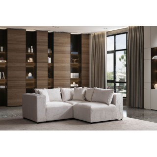 Canapé Modulable Azra Velour blanc