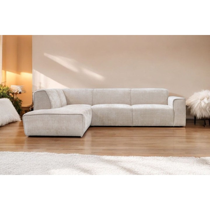 Canapé D'angle Colette tissu Marbella Beige