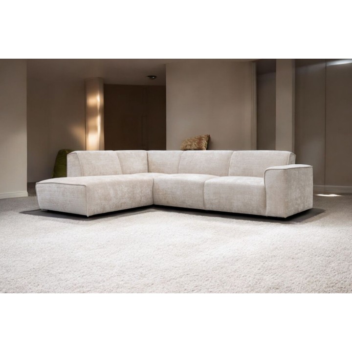 Canapé D'angle Colette tissu Marbella Beige