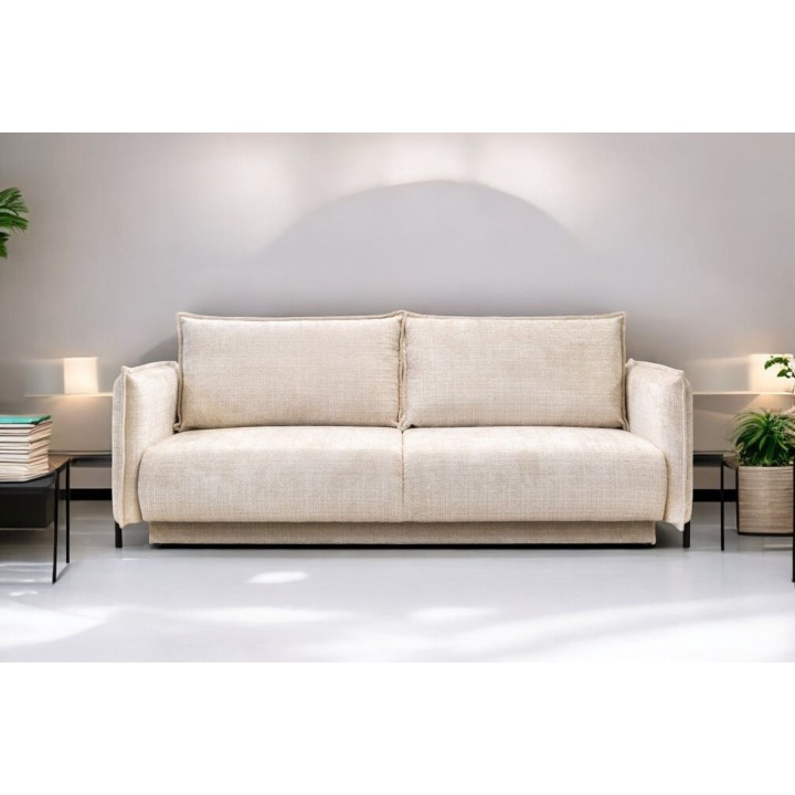 Canapé Convertible Amalfi tissus Marbella Beige