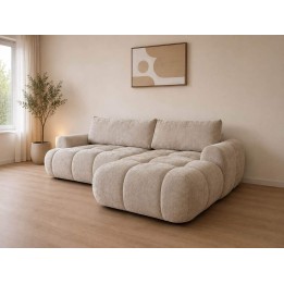 Canapé d'angle Convertible Léo Marbella Beige