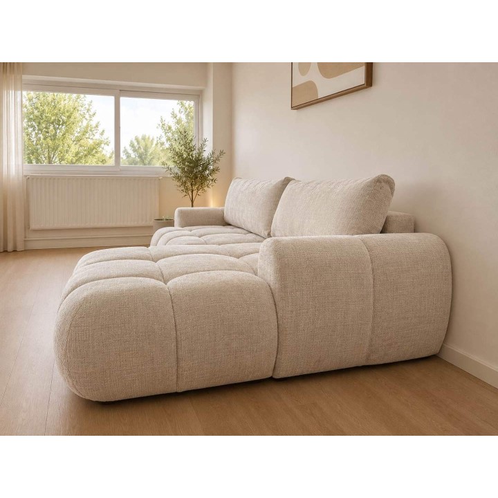 Canapé d'angle Convertible Léo Marbella Beige
