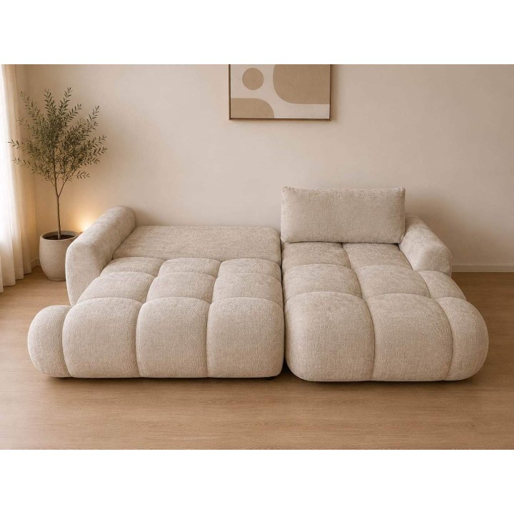 Canapé d'angle Convertible Léo Marbella Beige