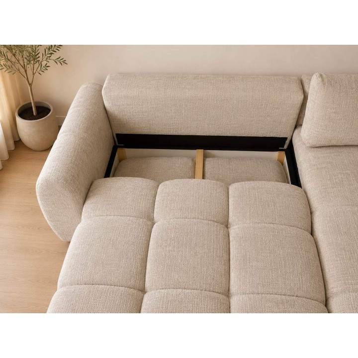 Canapé d'angle Convertible Léo Marbella Beige